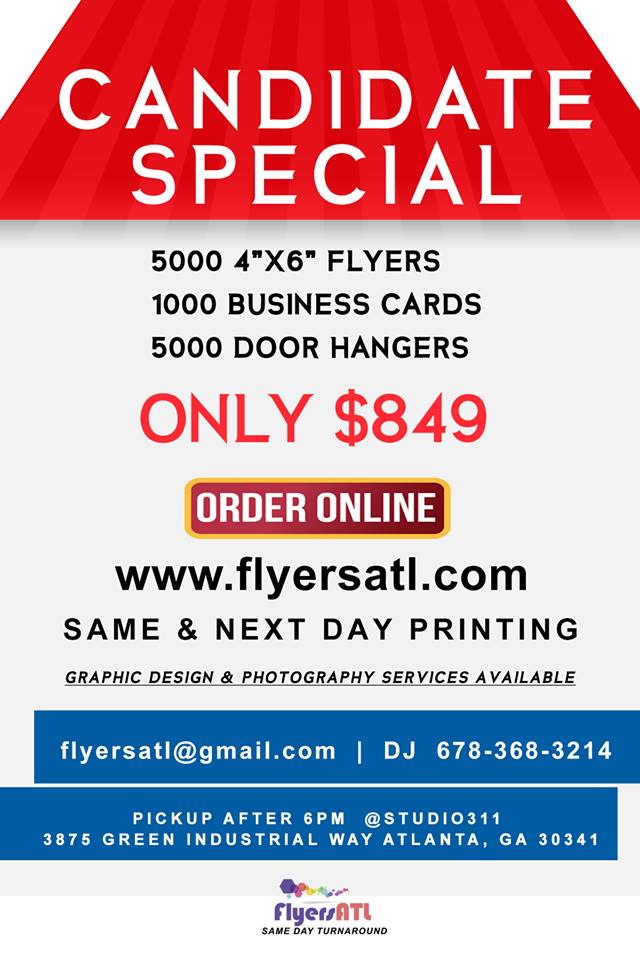 Running for Office Georgia? Candidate Printing Special