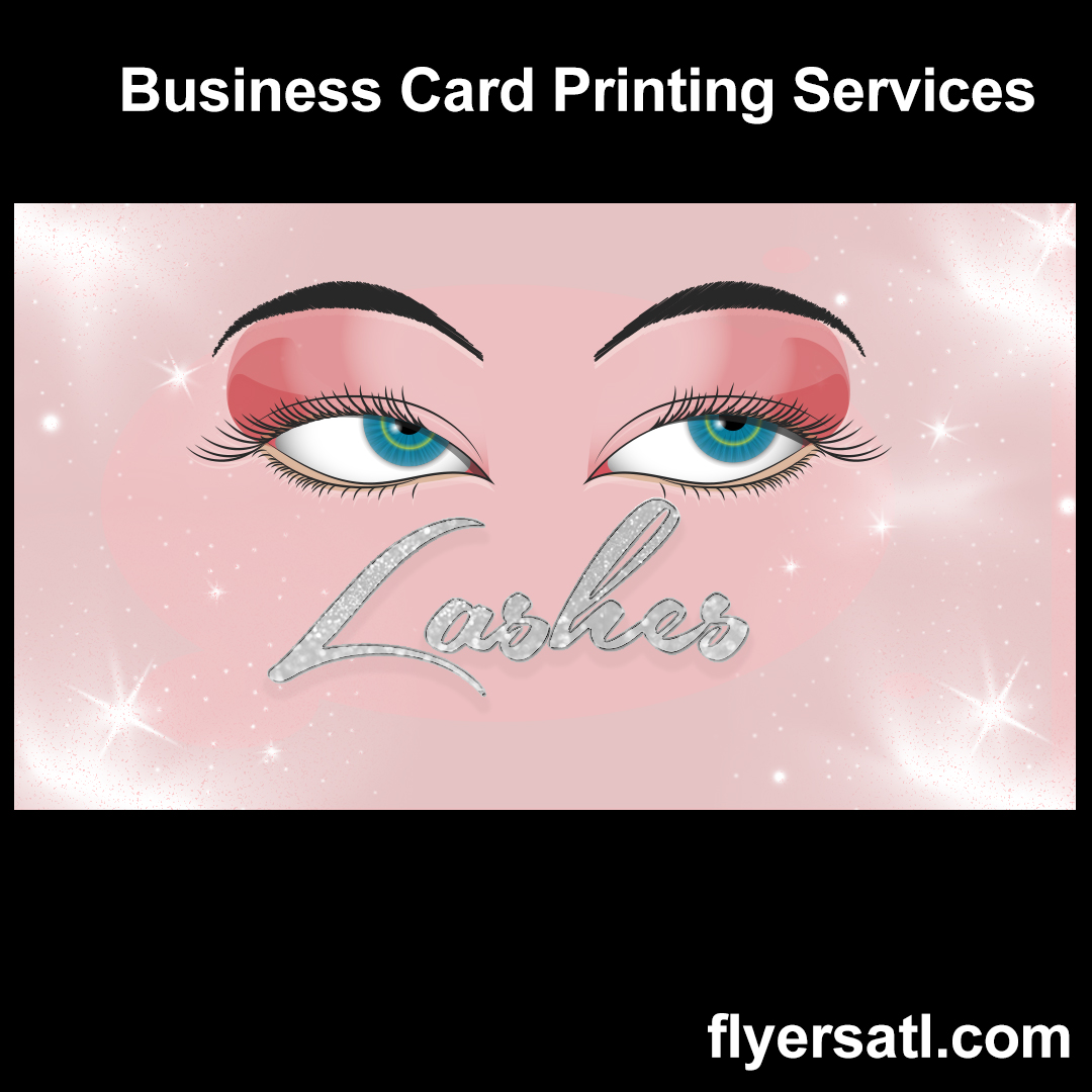 Lashes Business Cards Design and Print