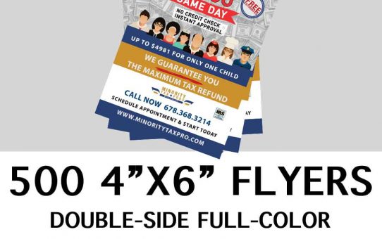 500 4x6 Flyers