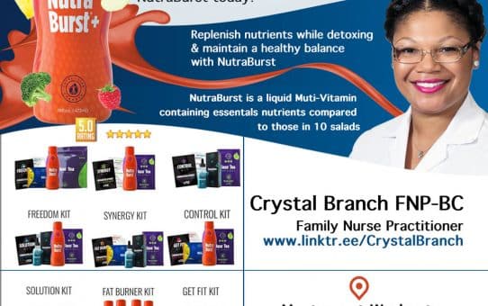 NutraBurst Bottle Vitamin Flyer Design Atlanta