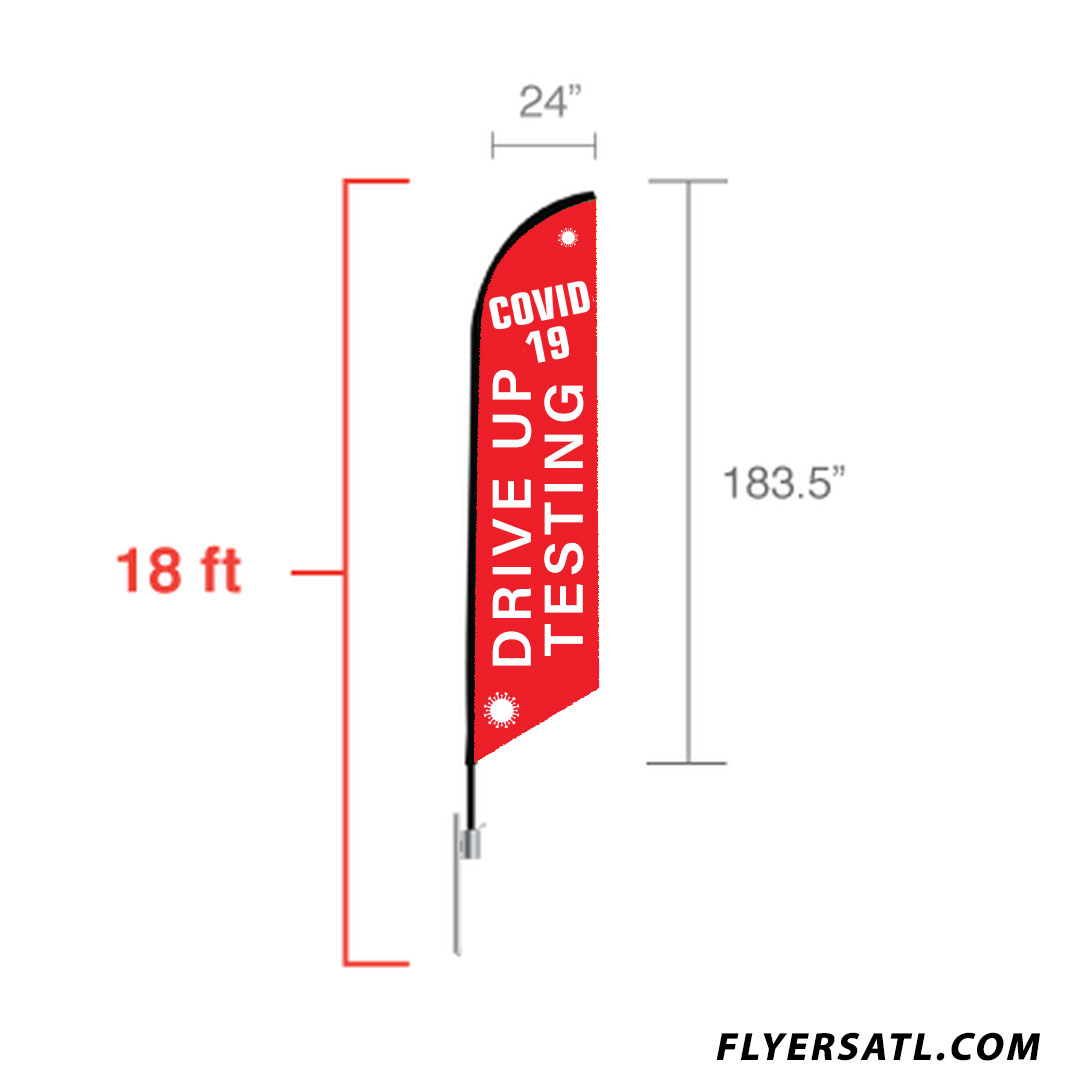 Covid 19 Drive Up Testing Flags