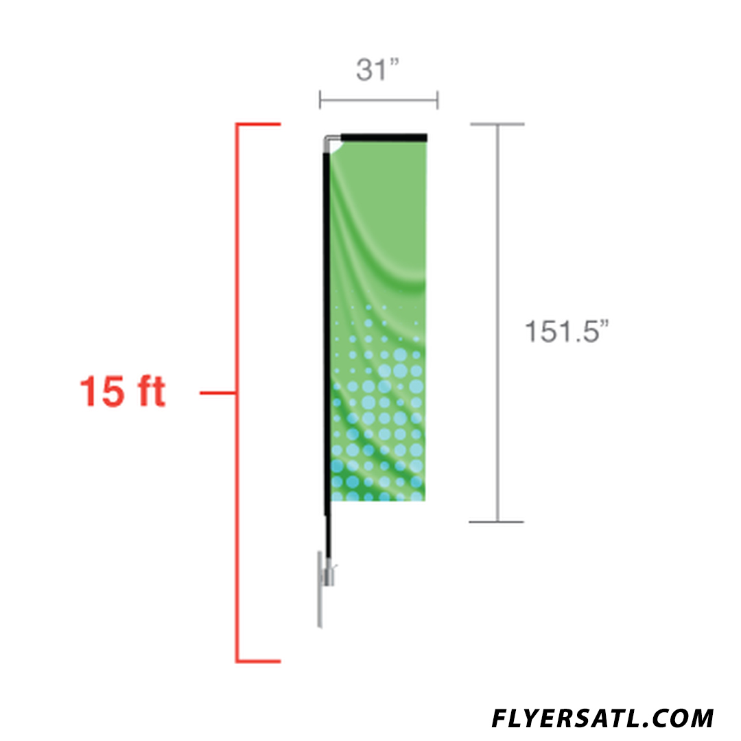 Square Flag 31"x151.5"